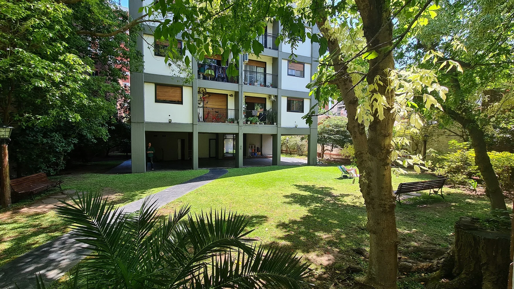 parque del departamento 3 ambientes en-Vicente López